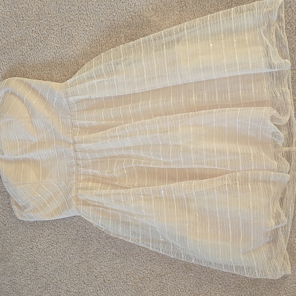 NWT Modcloth Minuet Ivory Tulle Sequin Dress, Size Large - Picture 7 of 15